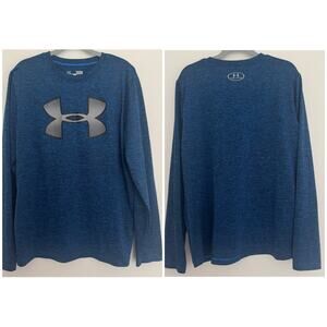 Under Armour Loose Fit Heatgear Long Sleeve in Heathered Blue